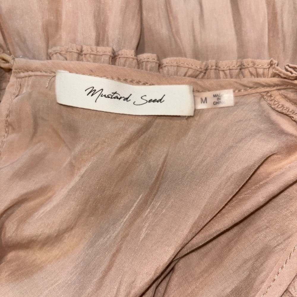 Mustard Seed whimsical romantic Blush Pink Dress - Picture 5 of 10